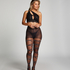 15 Denier Tights Criss Cross Lurex, Black