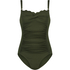 Scallop swimsuit, Green