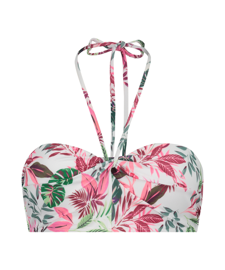 Cuba Padded Underwired Bikini Top, White