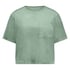 Top Velours Pocket, Green