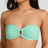Luxe Bandeau Bikini Top, Green