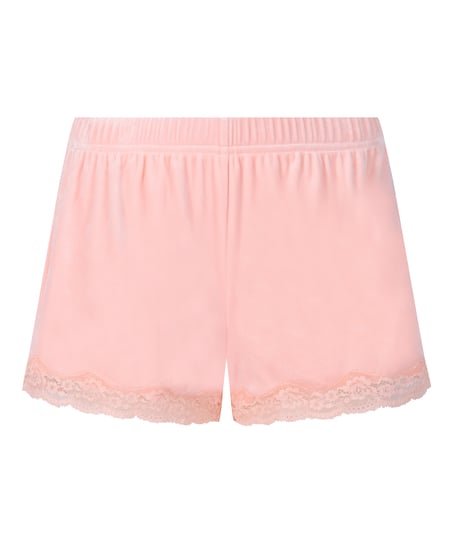Short Velours Lace, Pink