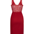 Nora Lace Slip Dress, Red