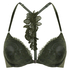 Amara Padded Underwired Push-Up Bra, Green