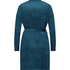 Velours short bathrobe, Blue