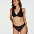 Halter racerback bralette, Black