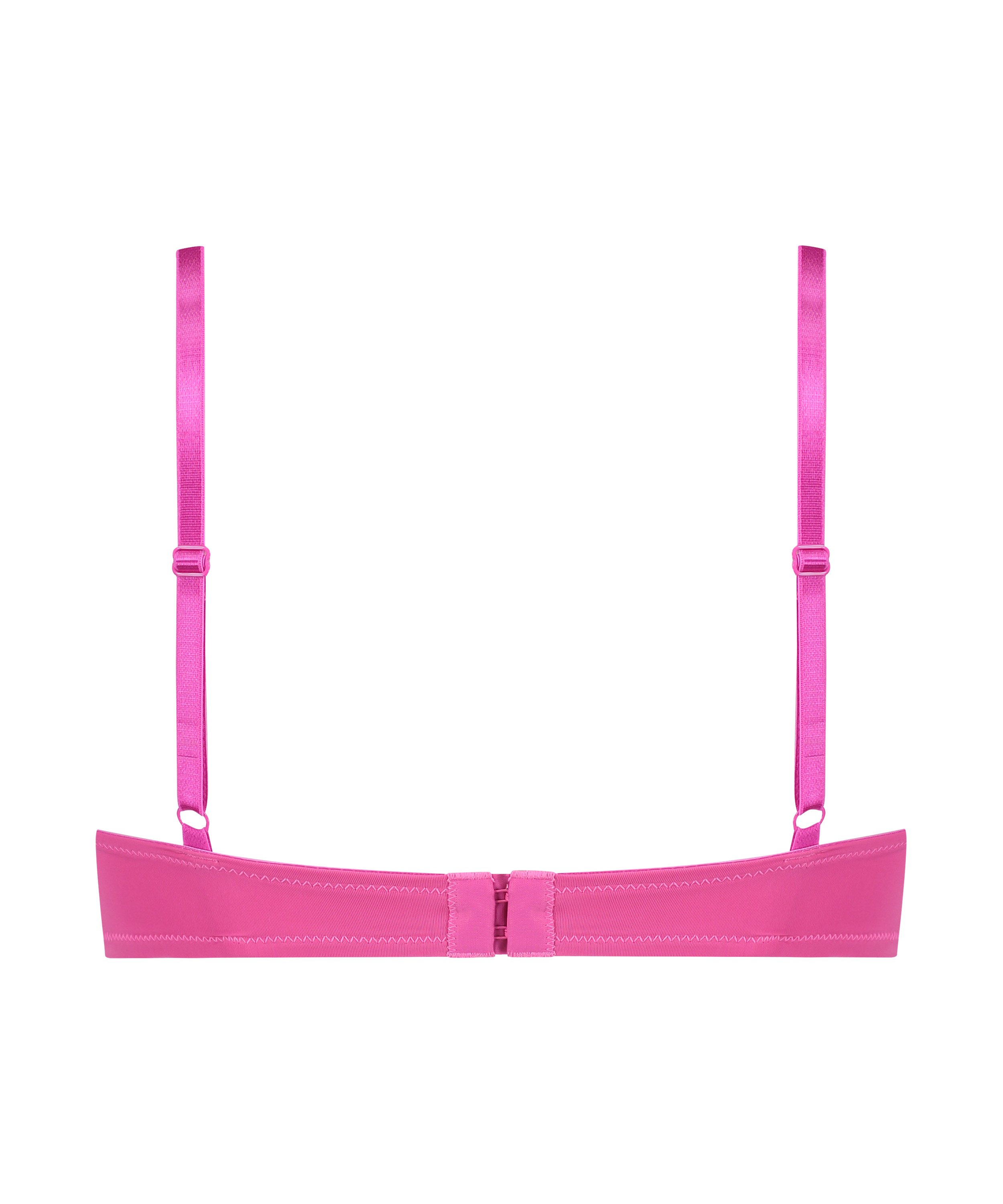 Plunge Padded Underwired Bra, Pink, main