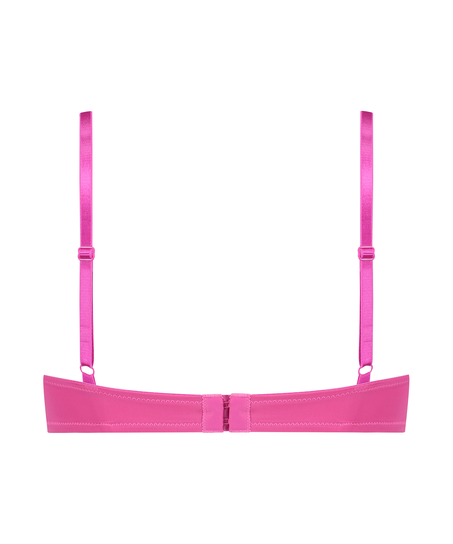 Plunge Padded Underwired Bra, Pink