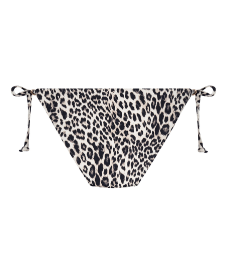 Cheeky Bikini Bottom Leopard, Black