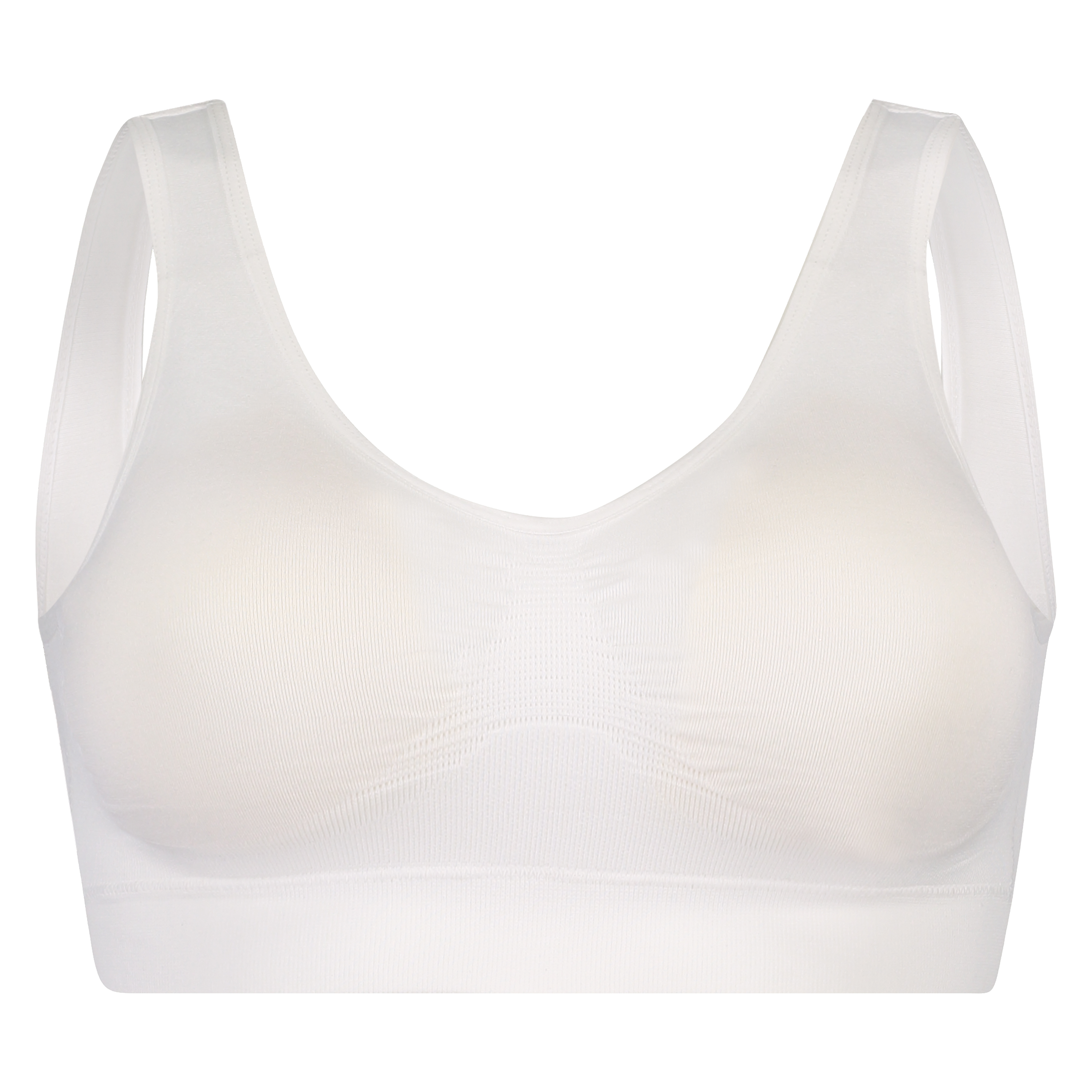 Seamless Crop Top, White, main