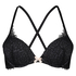 Padded underwired push-up bra Acantha, Black