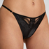Catherine Highleg Thong, Black