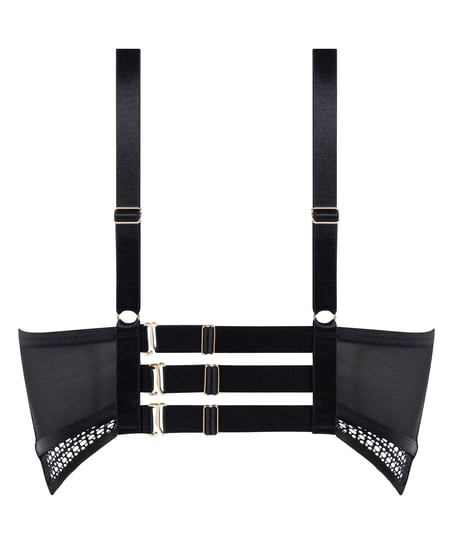 Missy Non-Padded Underwired Longline Bra, Black