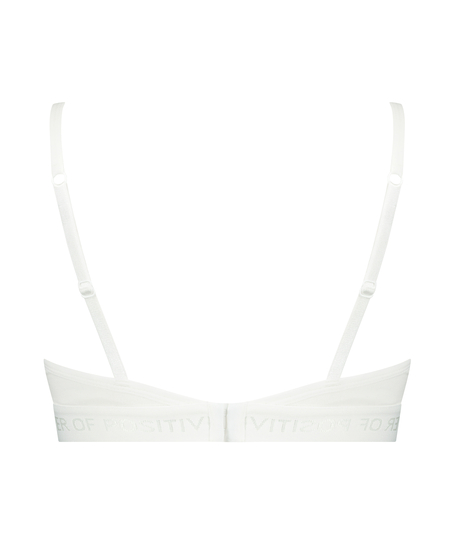 Cutie Triangle Bralette, White