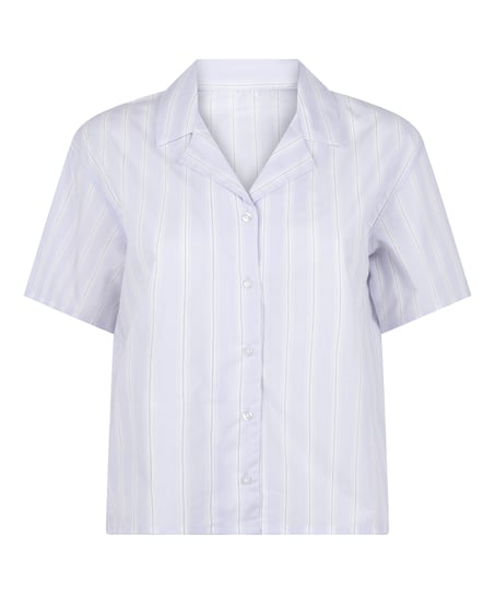 Striped Jacket Cotton, Purple