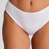 Cotton High Leg Brazilian, White
