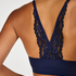 Rose seamless bralette, Blue