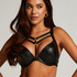 Shadow padded push-up underwired bra, Black