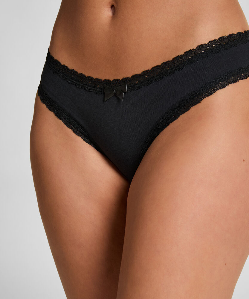 3-pack Georgia Cotton Brazilian shorts, Black, main