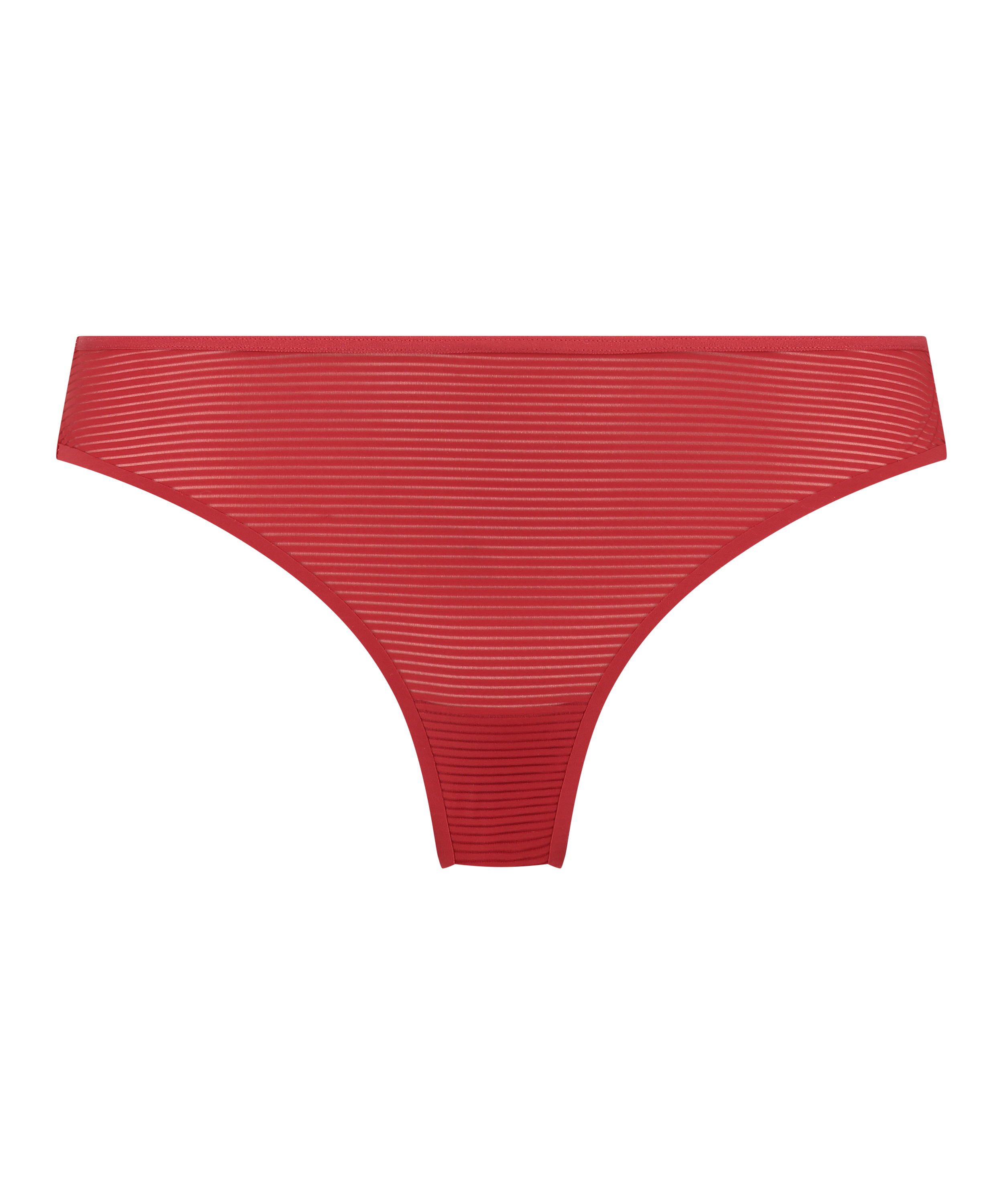 Invisible thong Stripe mesh , Red, main