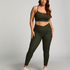 HKMX Crossed High Waisted Leggings, Green