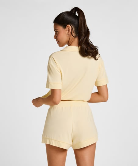 Essential Jersey Short-Sleeved Jacket, Yellow