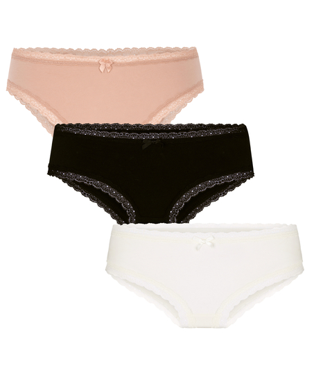 3-Pack Slip Georgia, Beige