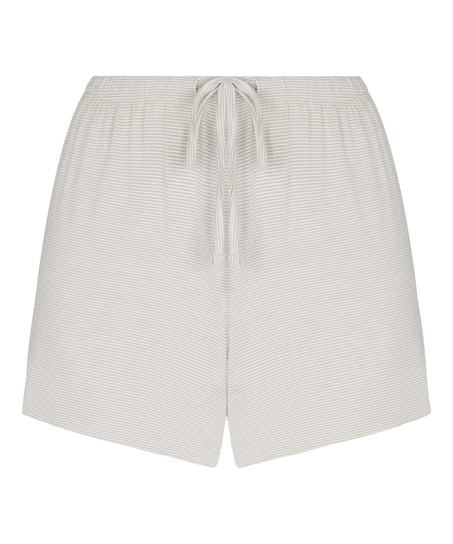 Pyjama Short Striped Jersey, Gray