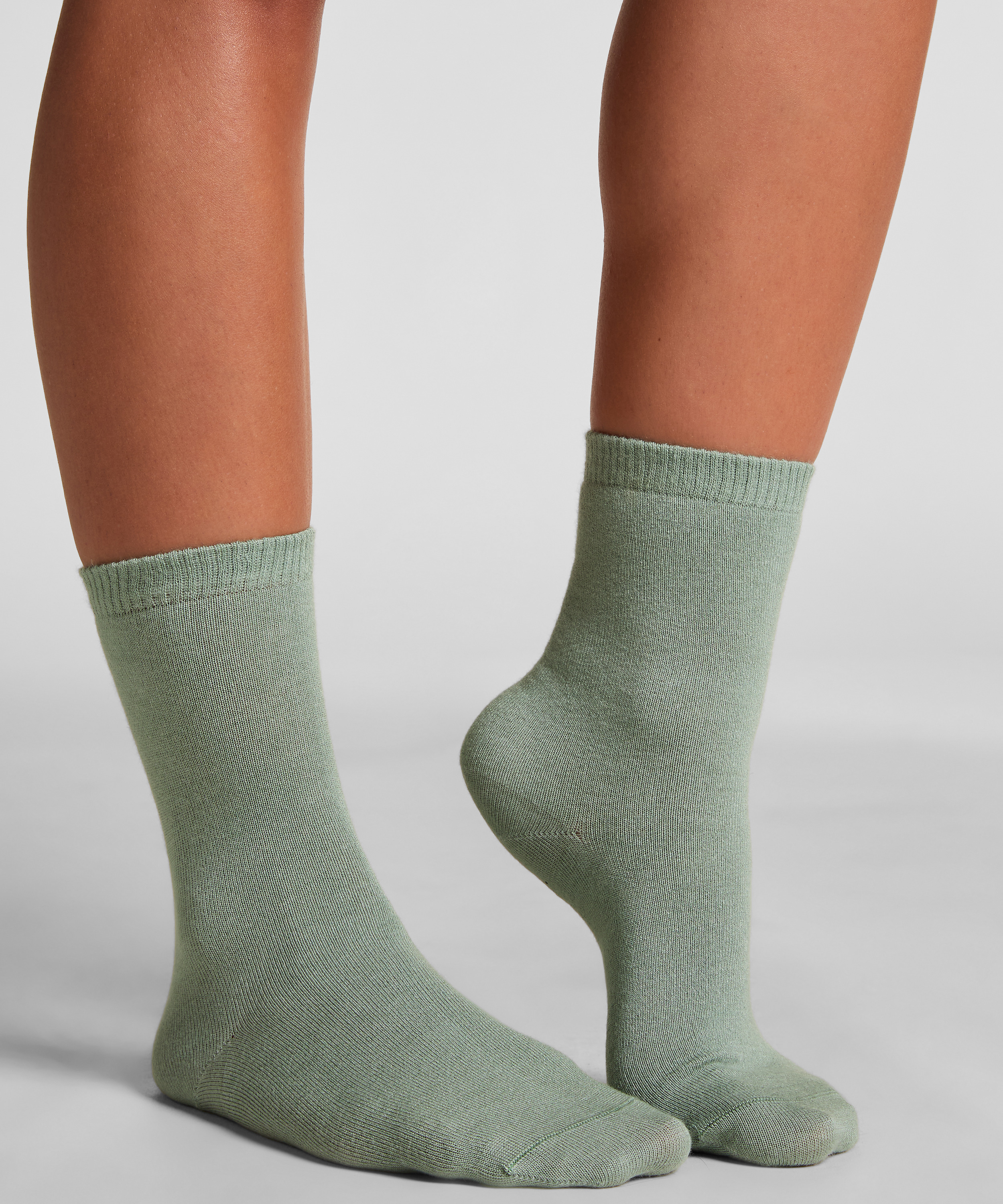 Modal Crew Socks, Green, main