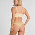 3-Pack Gingham Thong, Yellow
