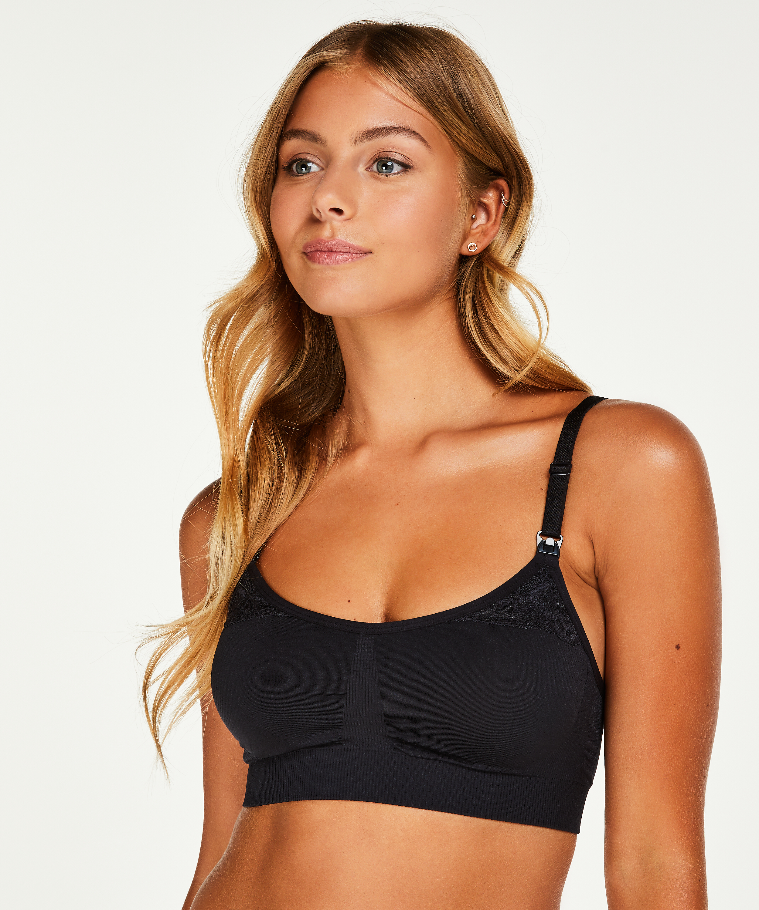 Padded Nursing Bra Lucina, Black, main
