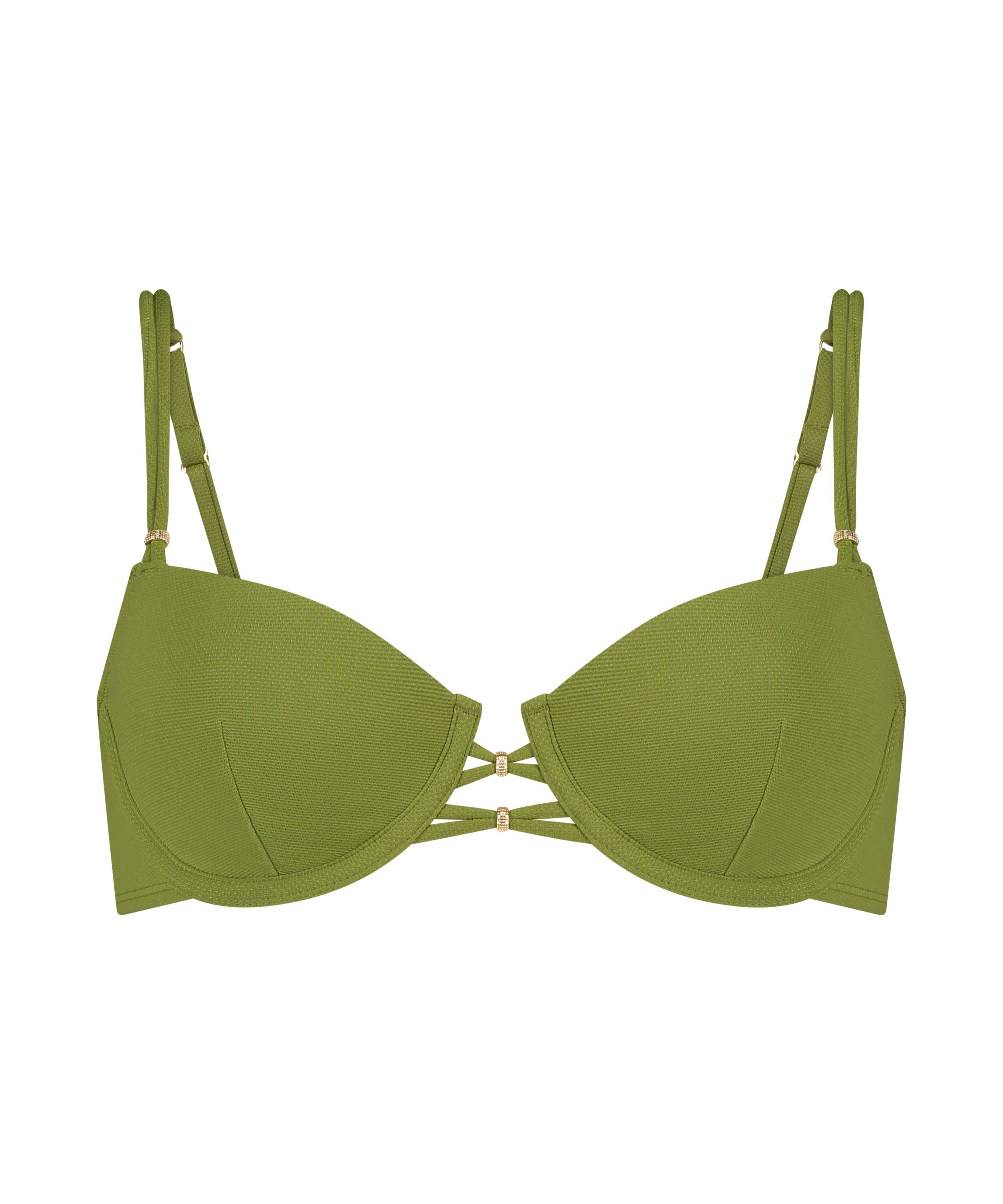 Holbox Bikini Top, Green, main