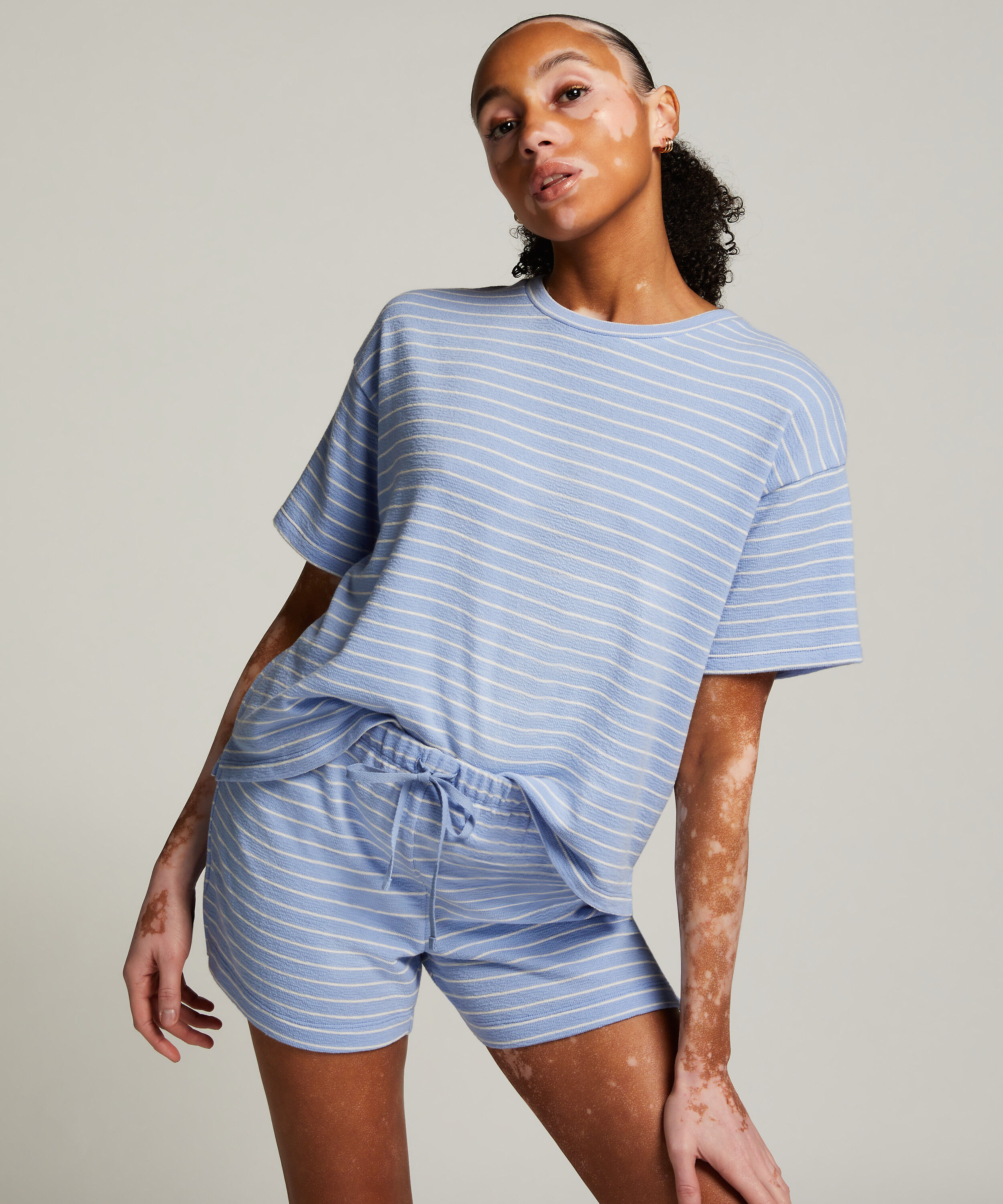 Cotton shorts, Blue