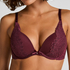 Isadora Padded Underwired Push-Up Bra, Red