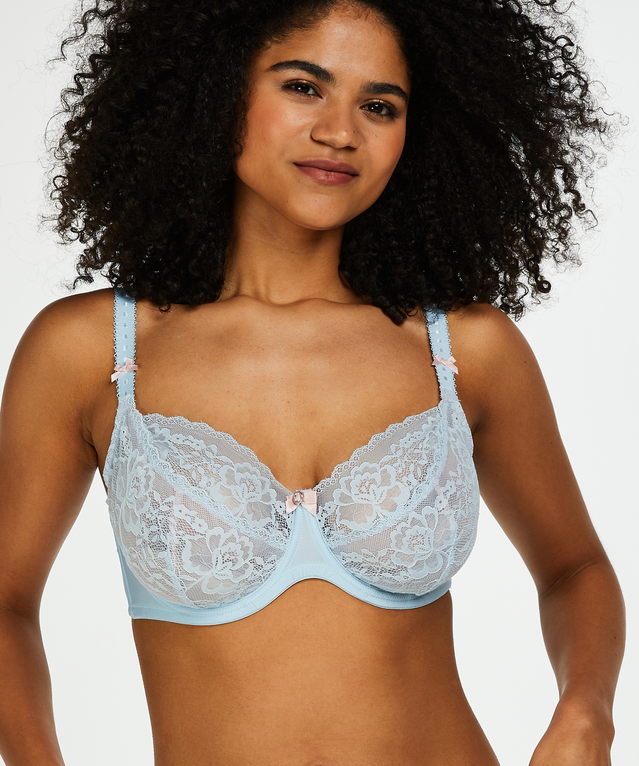 Non-Padded Underwired Bra Theresa, Blue, main