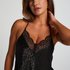 Leopard Cami, Black