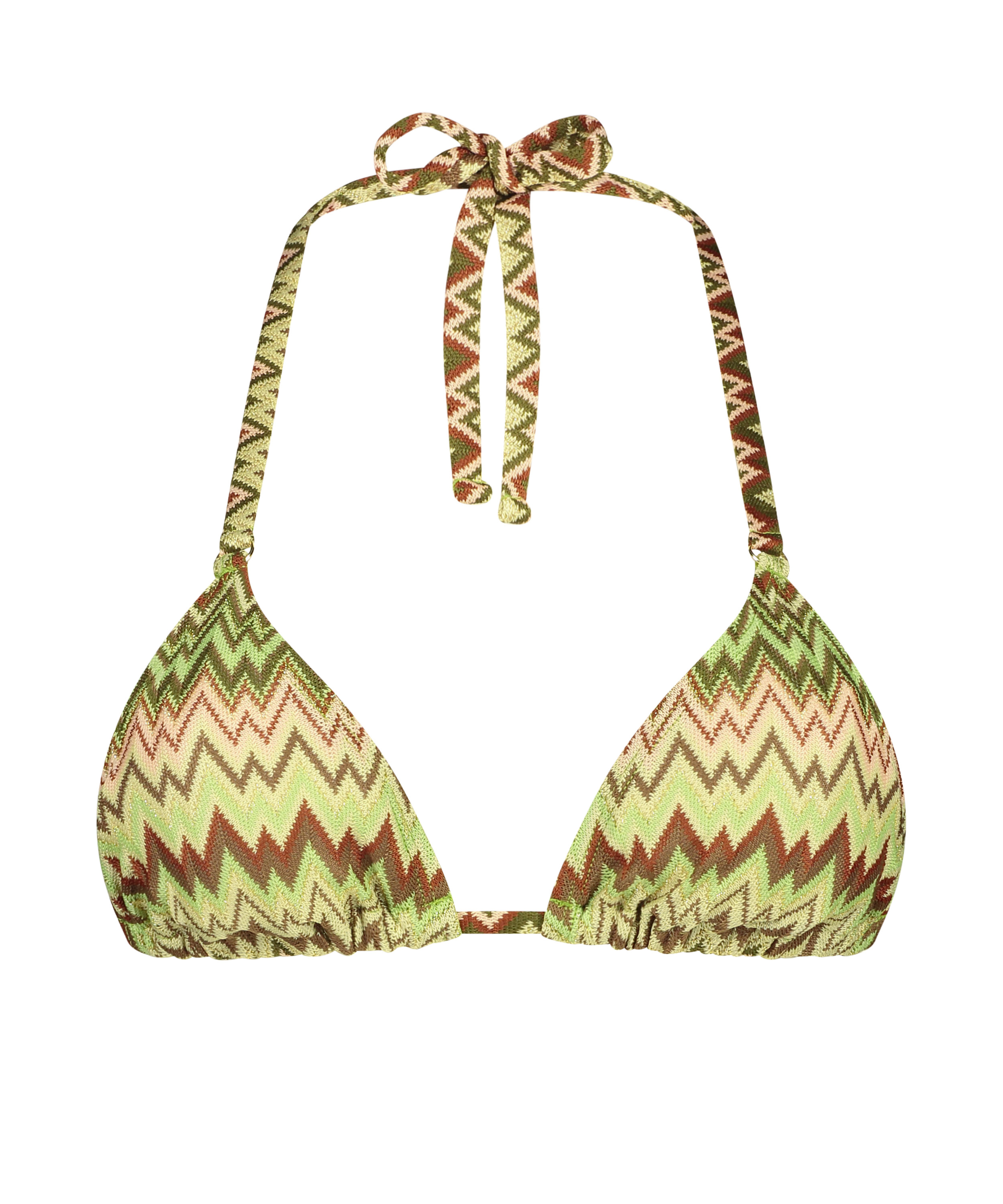 Alcapulco Triangle Bikini Top, Green, main