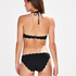 Scallop push-up underwired bikini top Cup A - E, Black