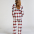 Tall Flannel Pyjama Pants, White
