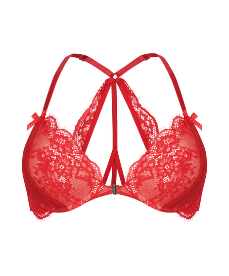 Elissa Padded Push-Up Underwired Bra, Red