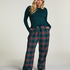 Flannel Pyjama Set, Green