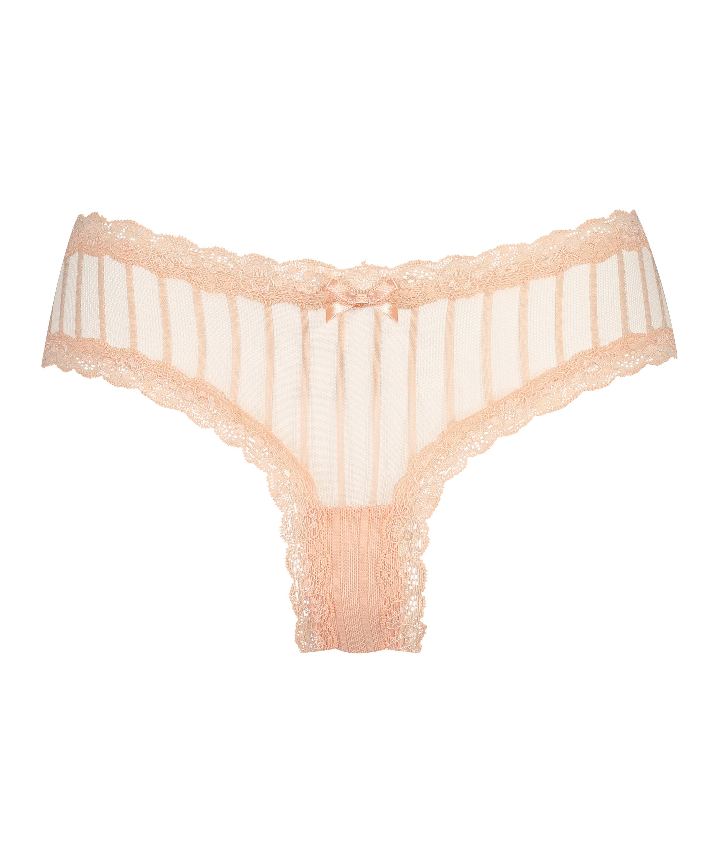 V-shaped Brazilian knickers mesh, Orange, main