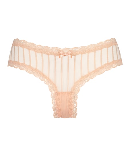 V-shaped Brazilian knickers mesh, Orange