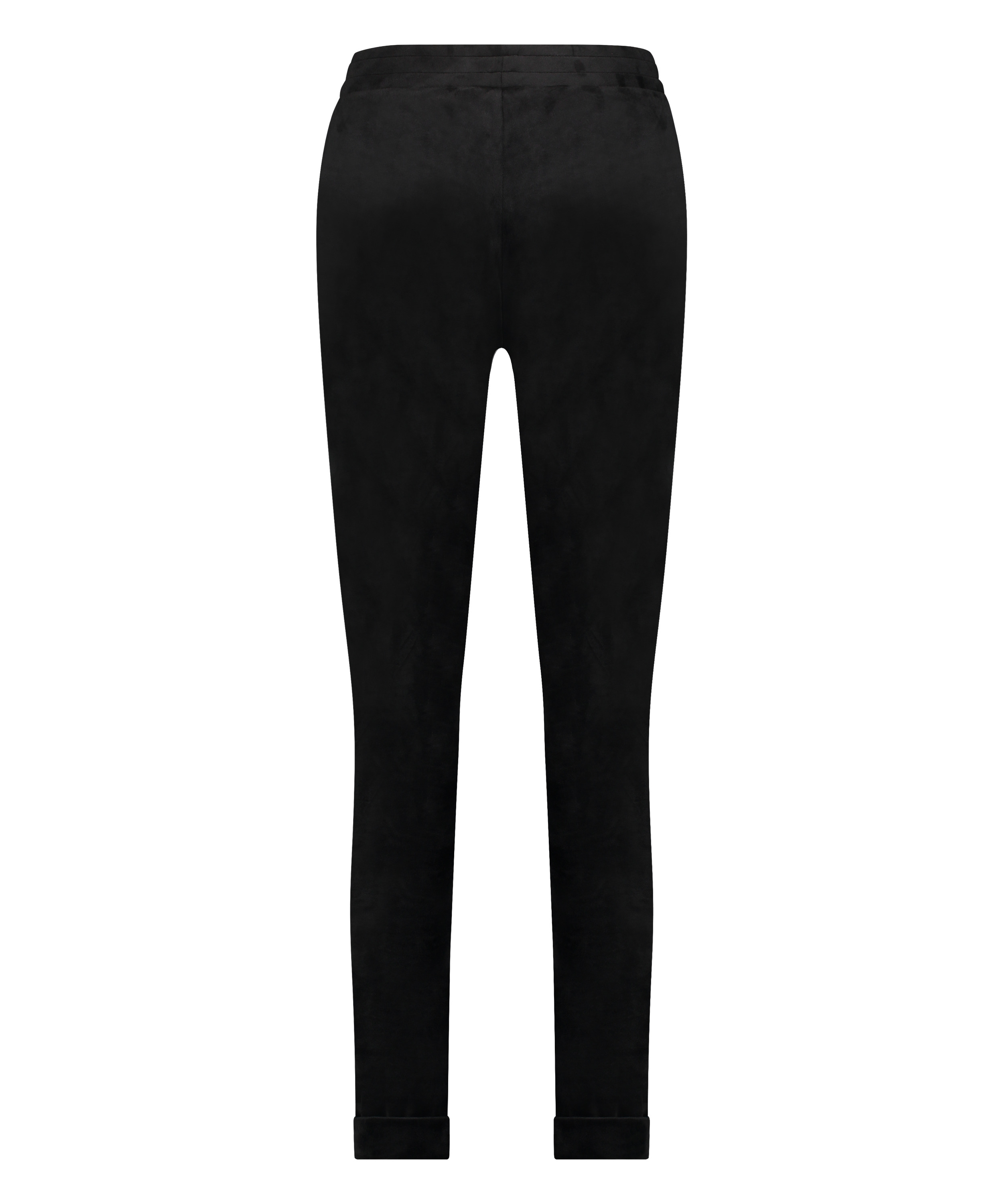 Tall Velours Jogging Bottoms, Black, main