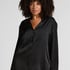 Satin Pinstripe Jacket, Black