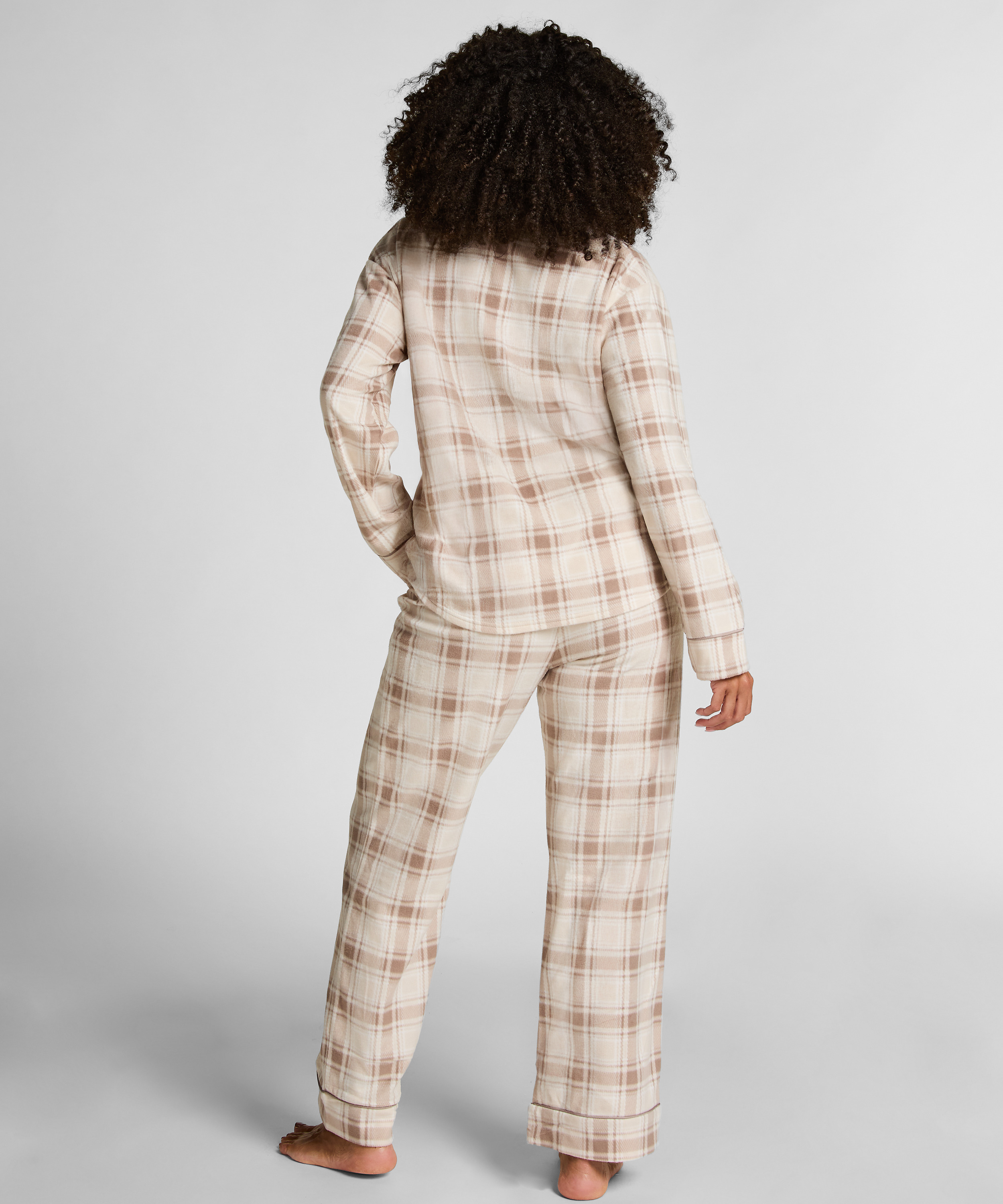 Pyjamaset Polar Fleece, White, main