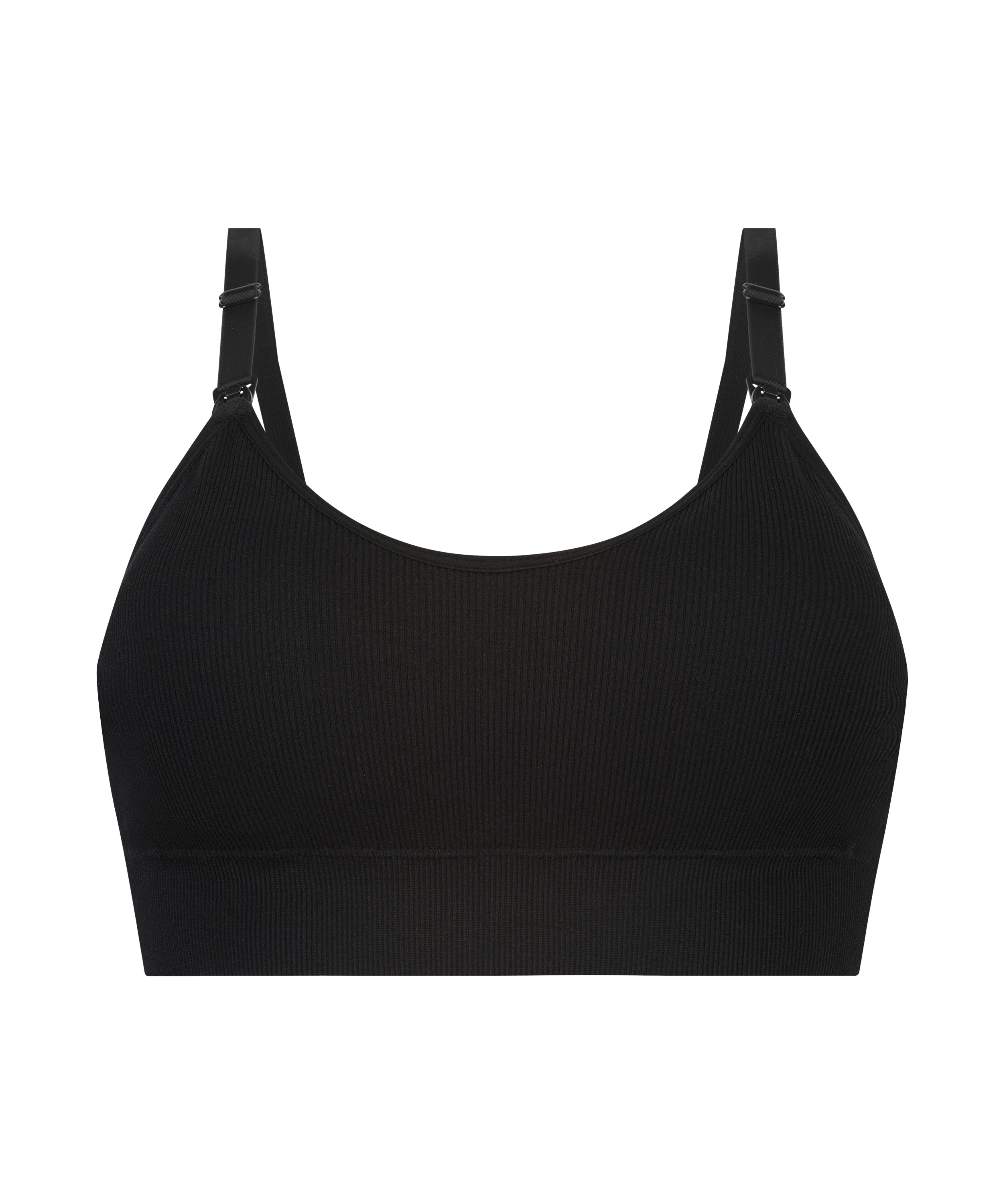 Nettie nursing bralette, Black, main