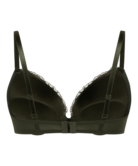 Teddy Padded Push-Up Underwired Bra, Green
