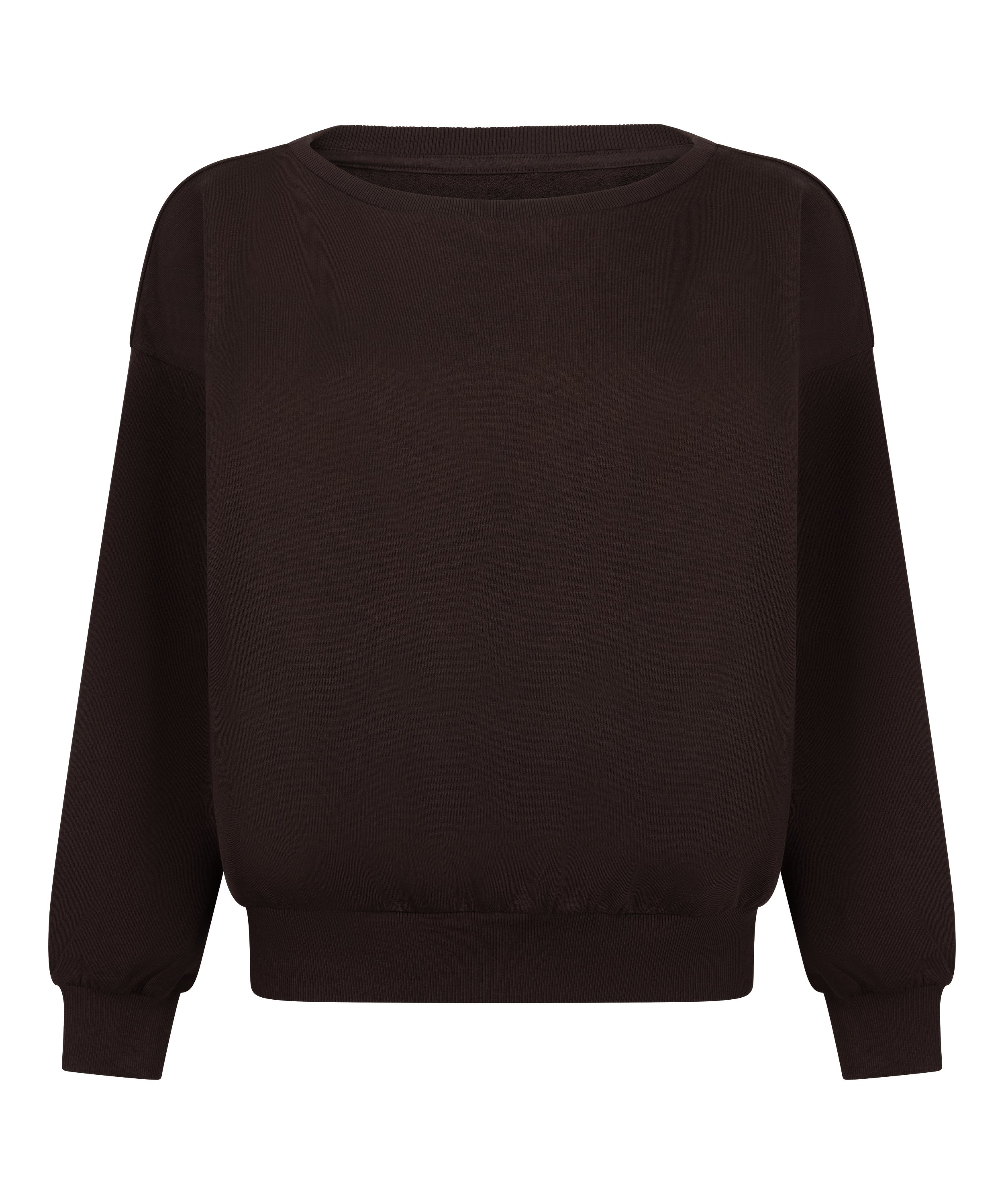 Boatneck Sweater Audrey, Brown, main