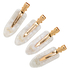 4-Pair Hair Clips, White